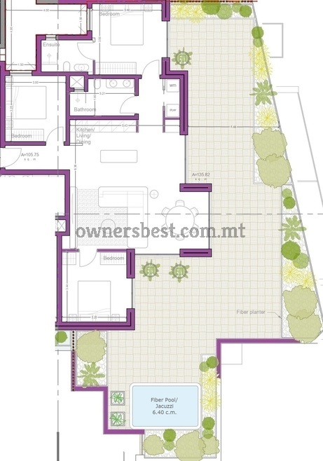 Penthouse in Il-Mosta from Ownersbest.com.mt – €568,000