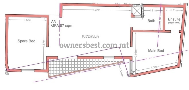 Apartment in Ħal Luqa from Ownersbest.com.mt – €302,000