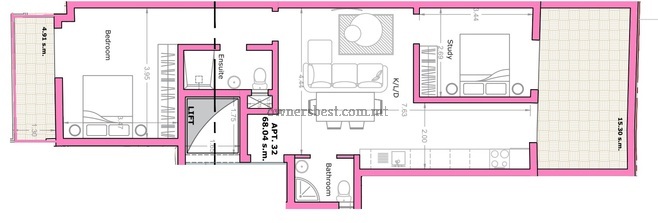 Penthouse in Tal-Pietà from Ownersbest.com.mt – €282,000