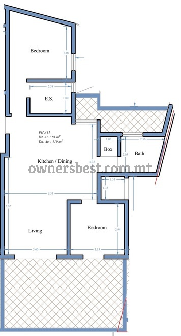 Penthouse in Birżebbuġa from Ownersbest.com.mt – €445,000